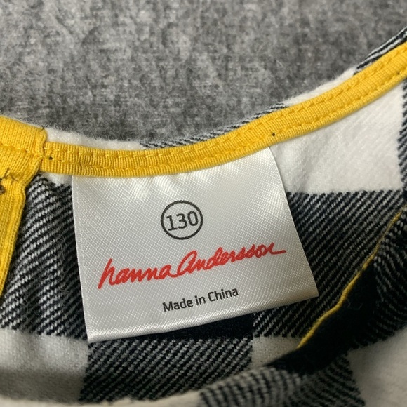 Hanna Andersson Checkerboard Dress Size 130 - Picture 3 of 6
